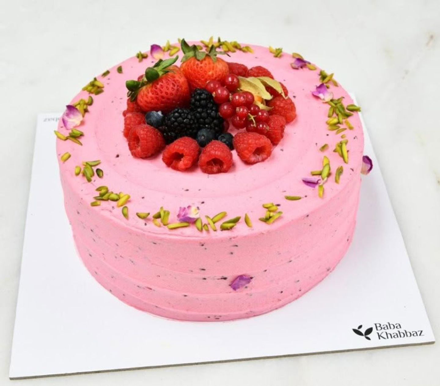 Rasberry With Pistachio Cake