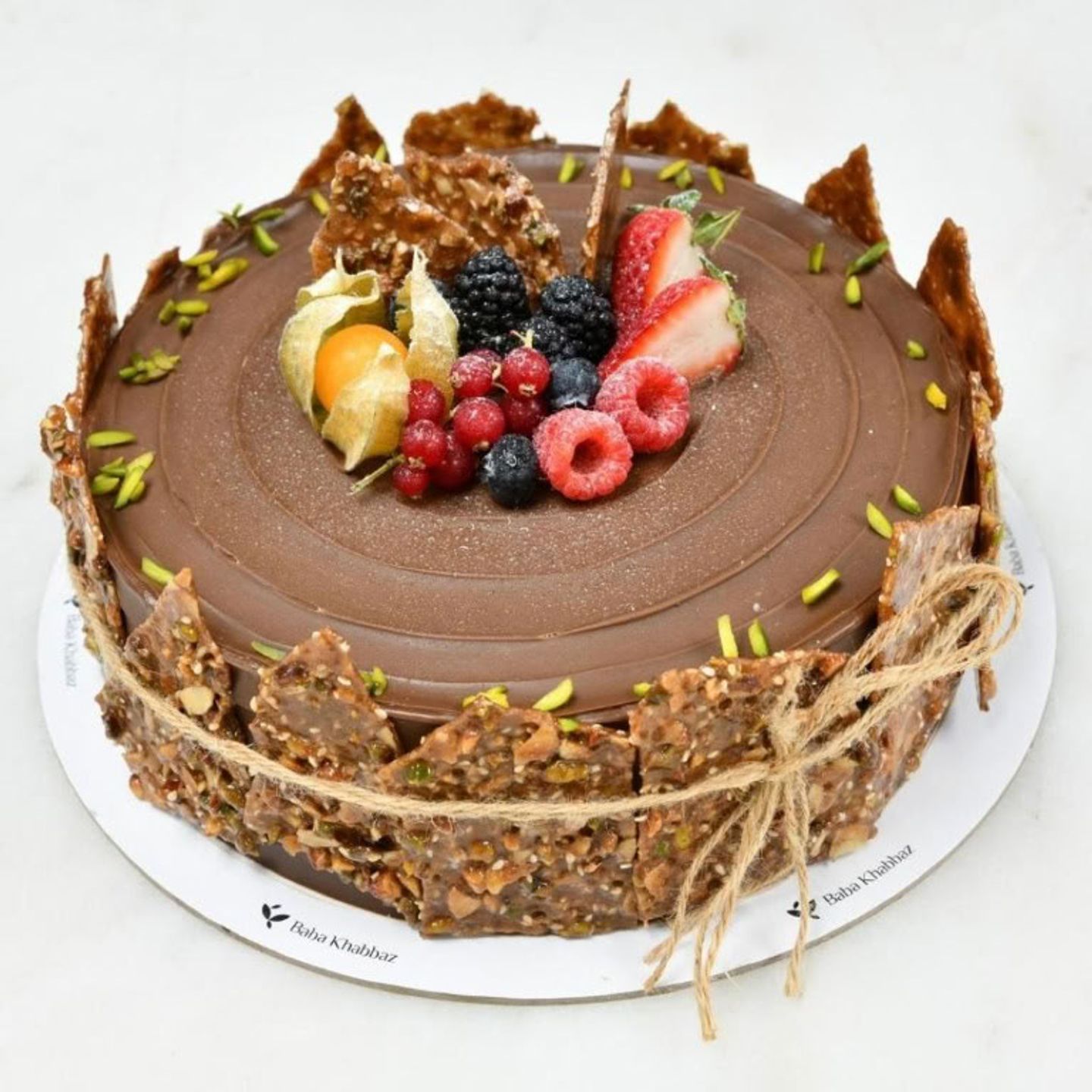 Nutella With Pistachio Binks Cake