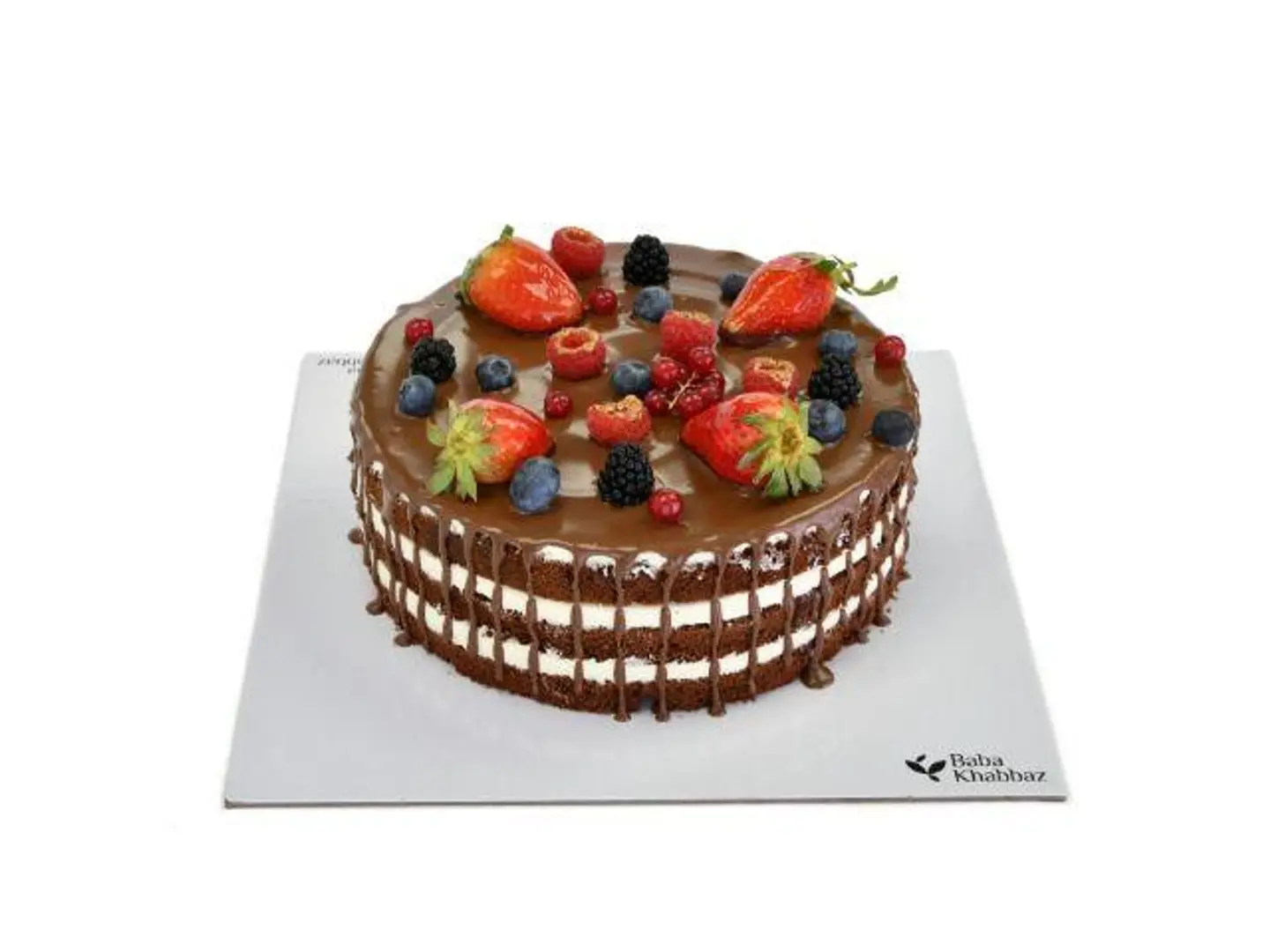 كعكة الفواكه بالشوكولاتة