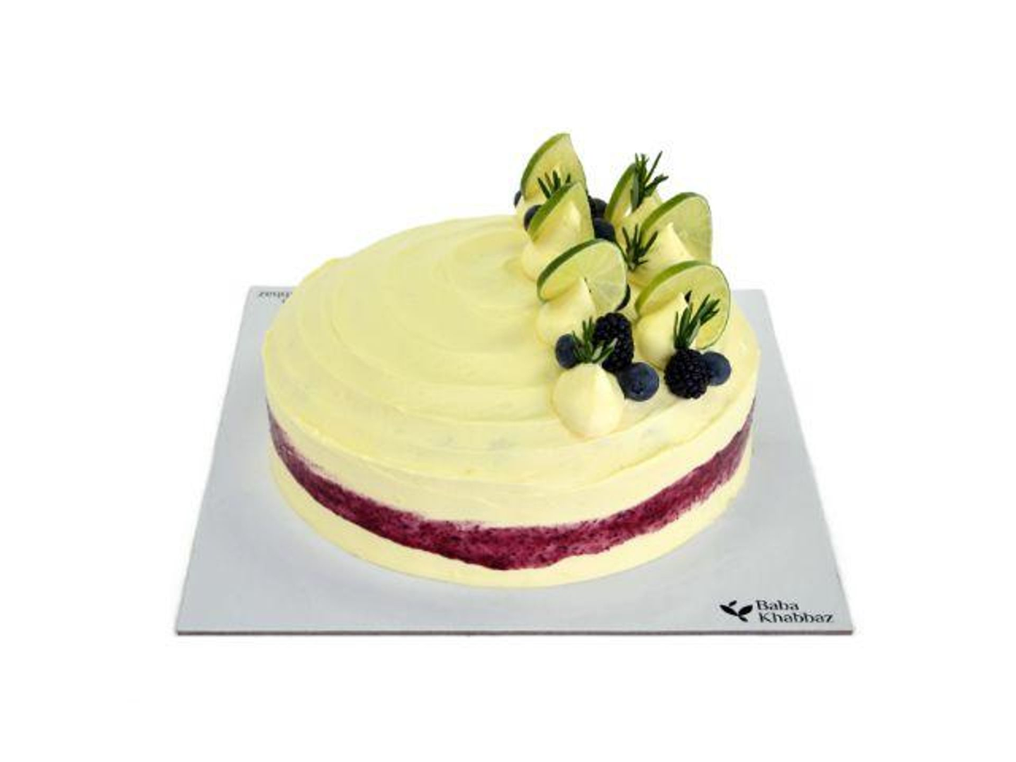كعكة الليمون والتوت الأزرق