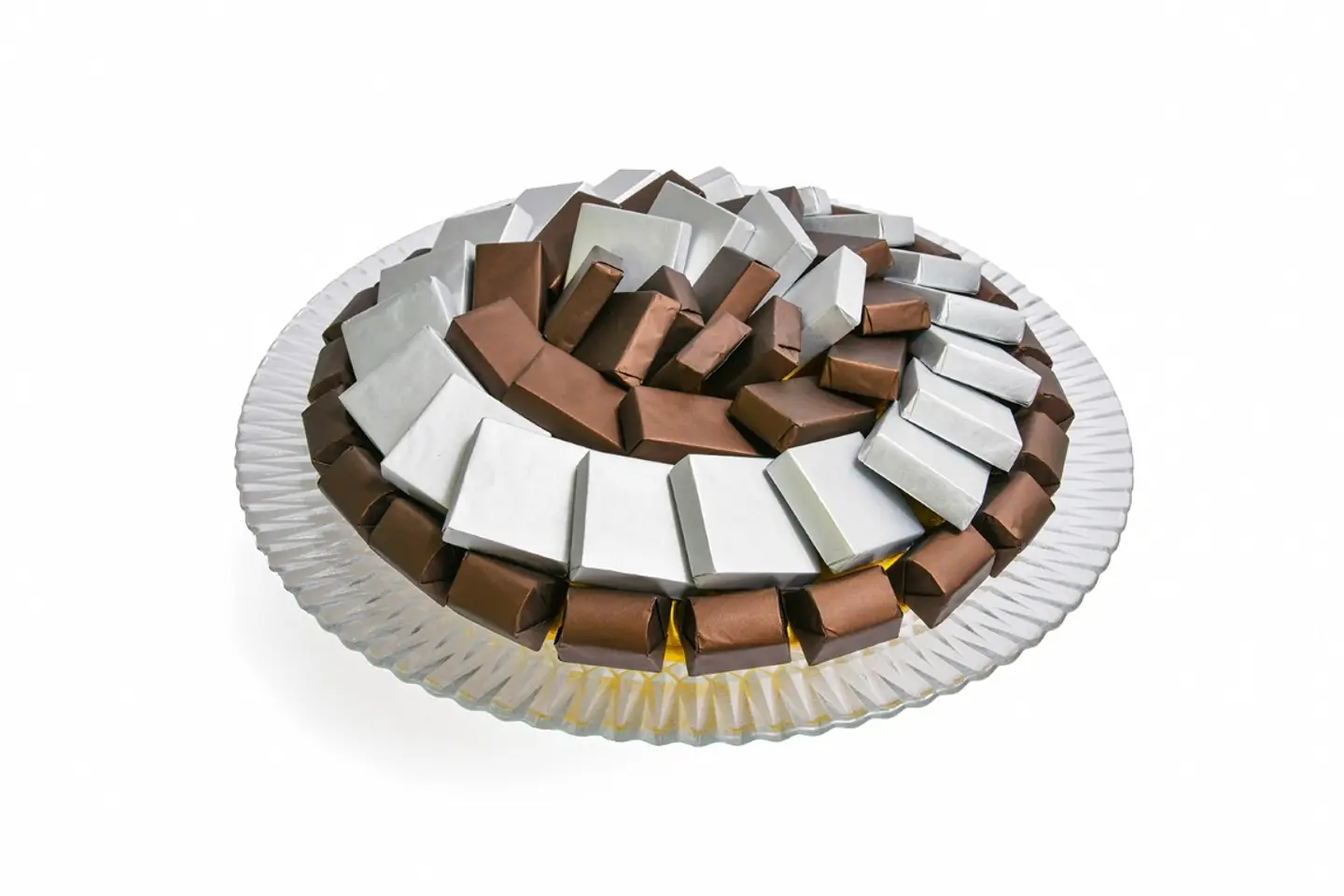 سلة شوكولاتة فضي دارك