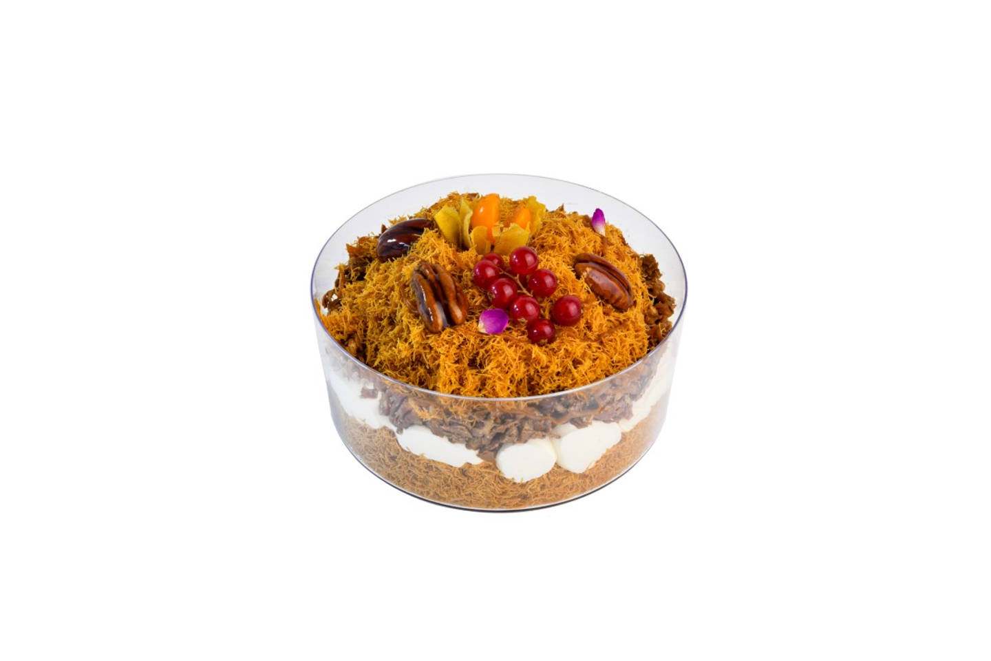 جار كنافة بالبيكان والكراميل والكرانش