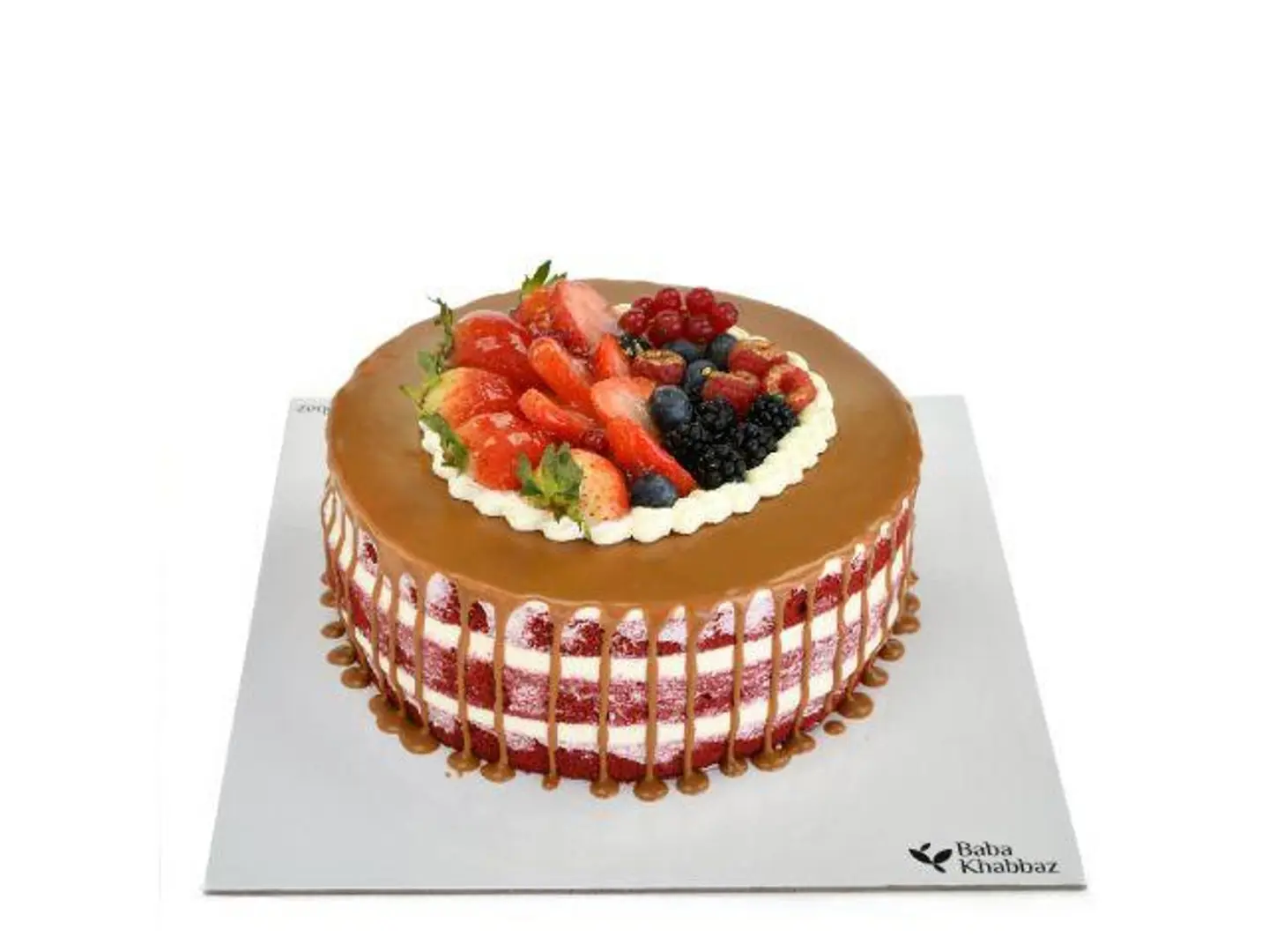 كعكة اللوتس المخملية الحمراء