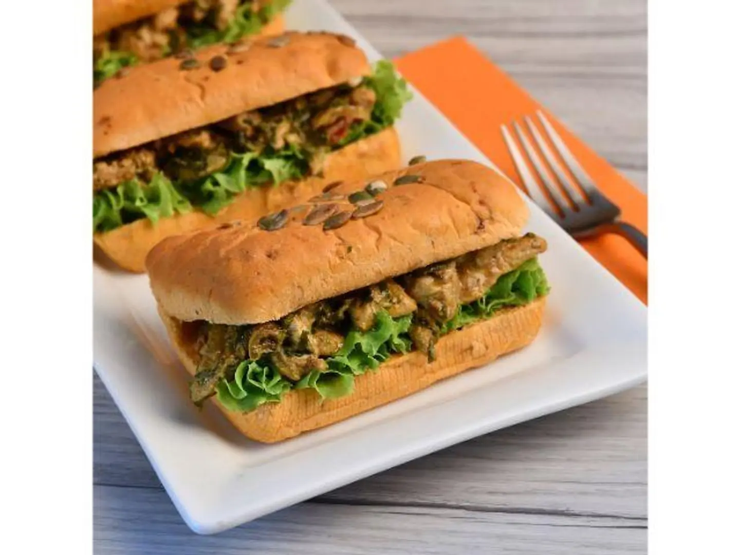 ساندوتش دجاج كاري