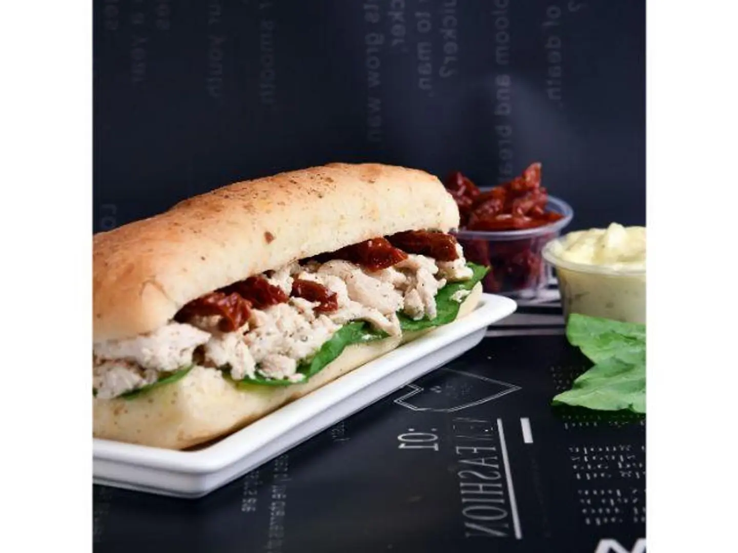 ساندوتش دجاج بالكريمة