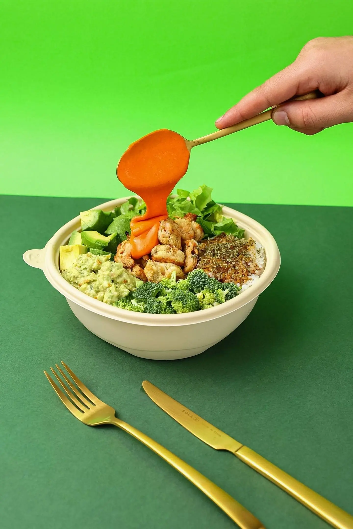 Poke Bowl Grill Shrimp