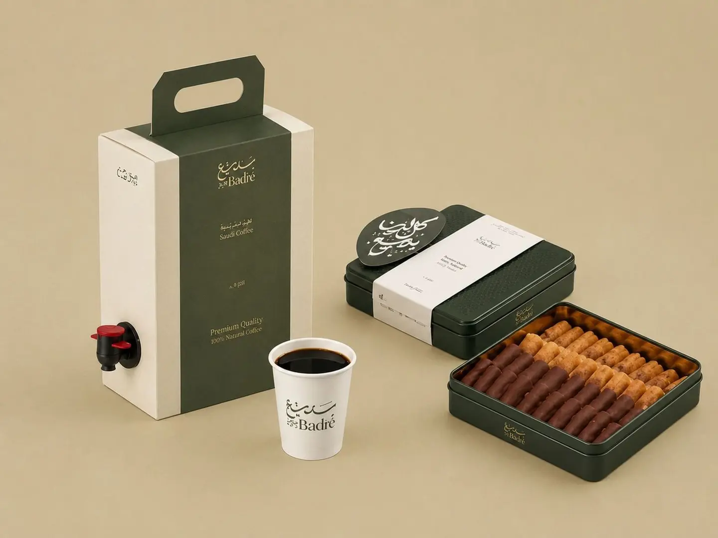 Pecan And Chocolate Baklava Small & Coffee Badie