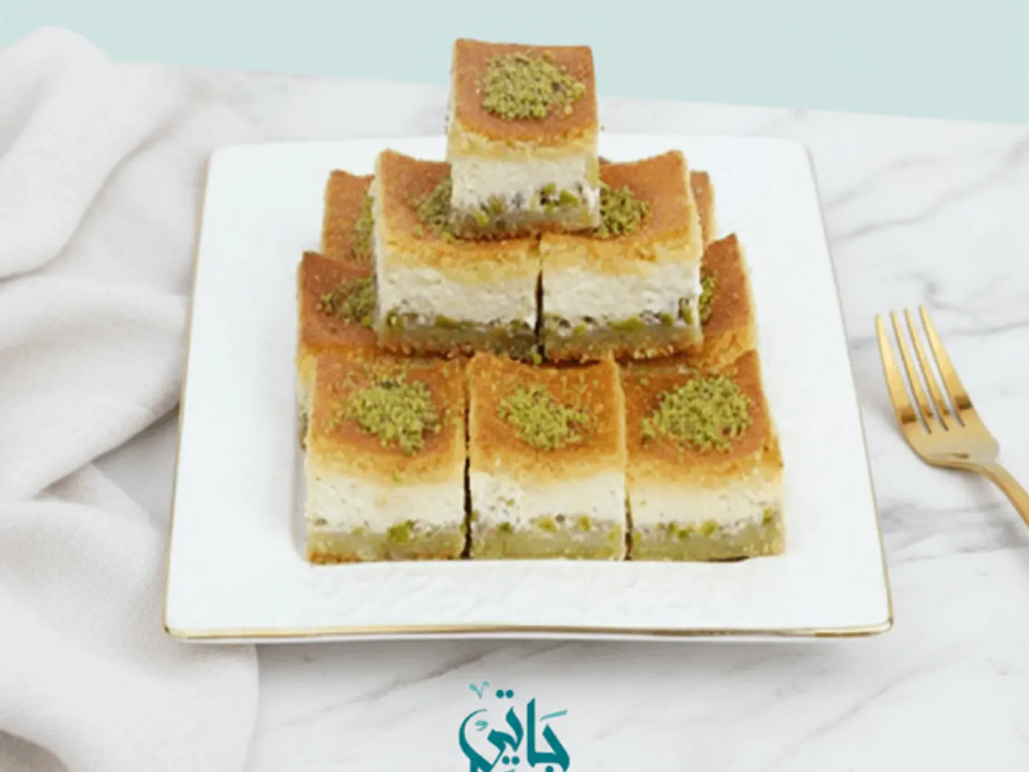 معمول مد بالقشطة و الفستق ١ كيلو