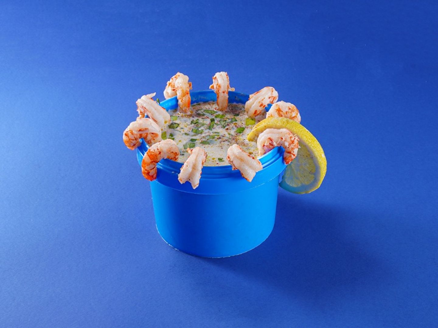 شوربة جمبري ابيض
