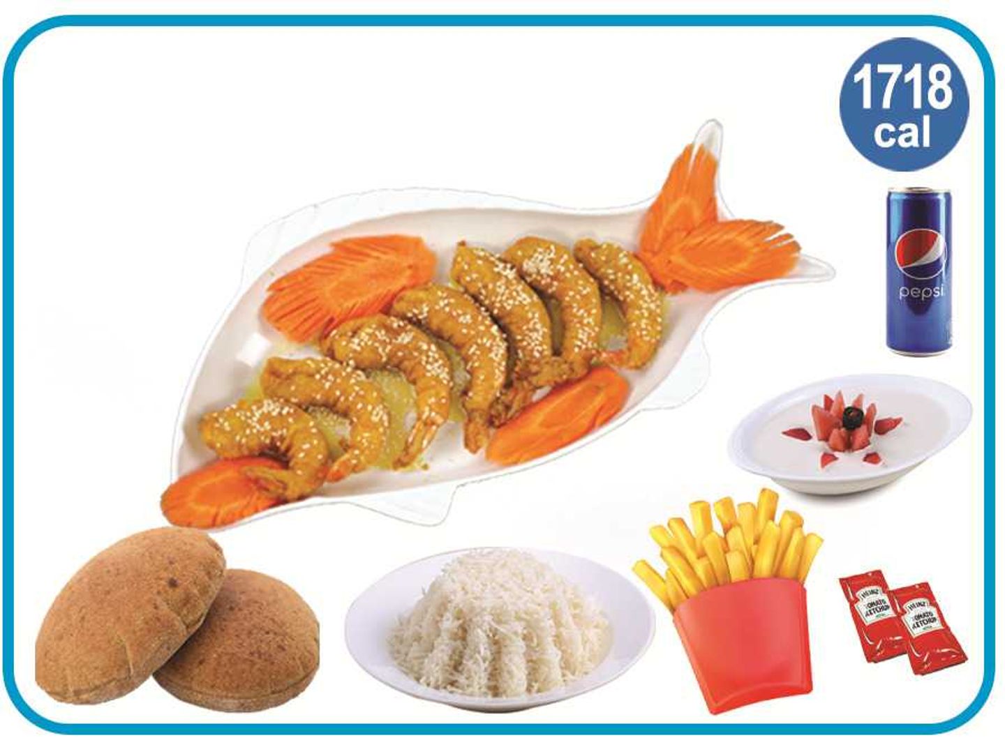 Shrimps With Honey & Seasam Meal