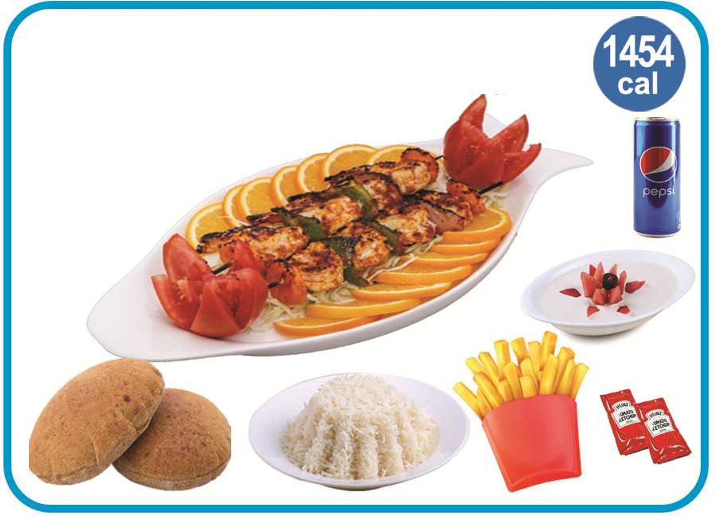 Shrimps Sheesh Grilled Meal