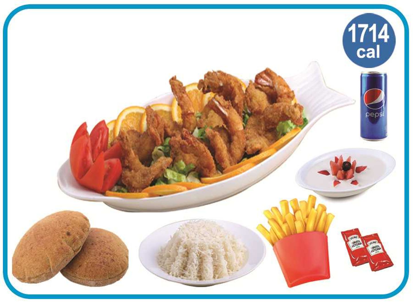 Shrimps With Coconut Broasted Meal