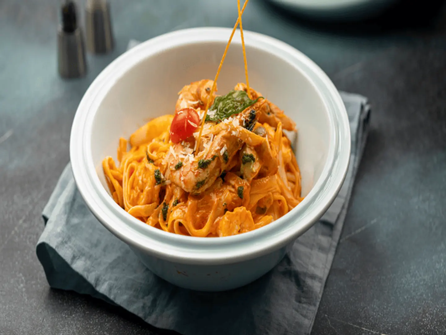 Fettuccine Alfredo Shrimp