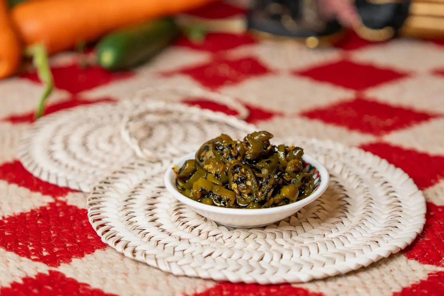 مخلل فلفل أخضر حار