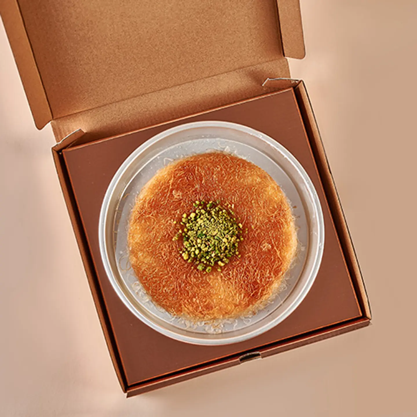 Small Tray Of “Bayn Narein” Kunafa With Cream