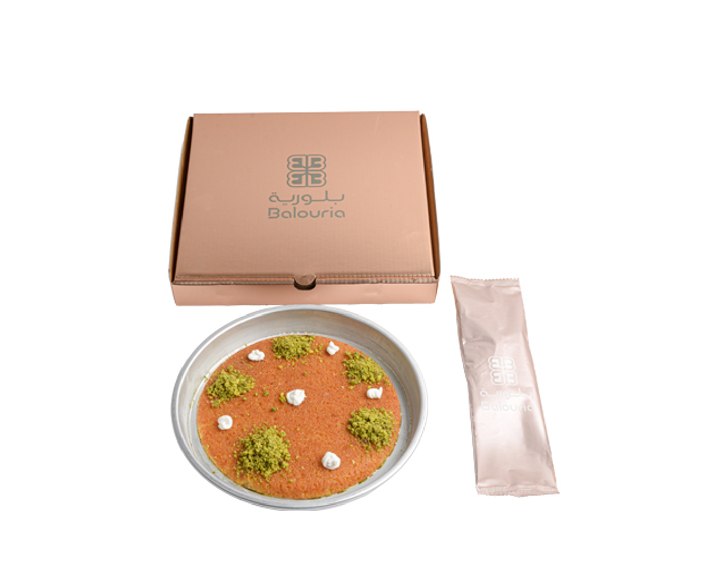 Small Tray Of “Bayn Narein” Kunafa With Cream