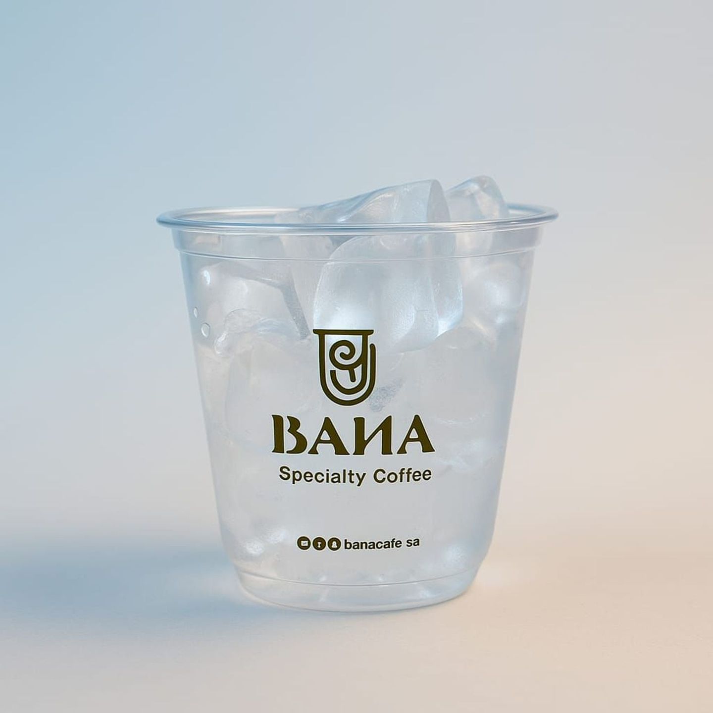 كوب شفاف +ايس