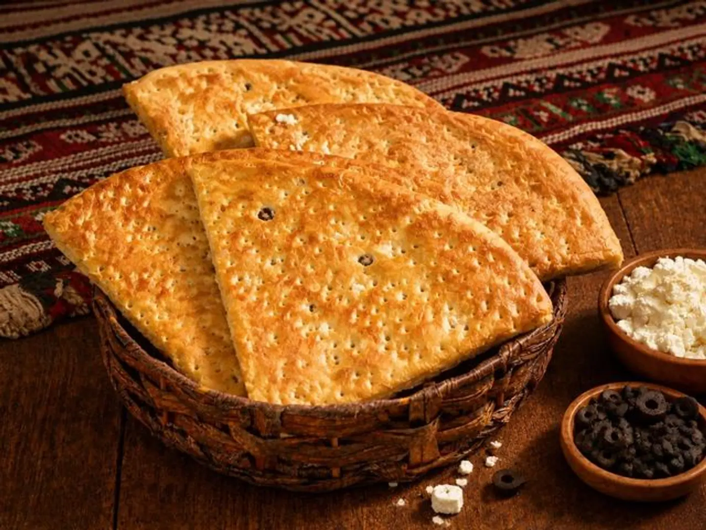 تميس جبنة بيضاء بالزيتون