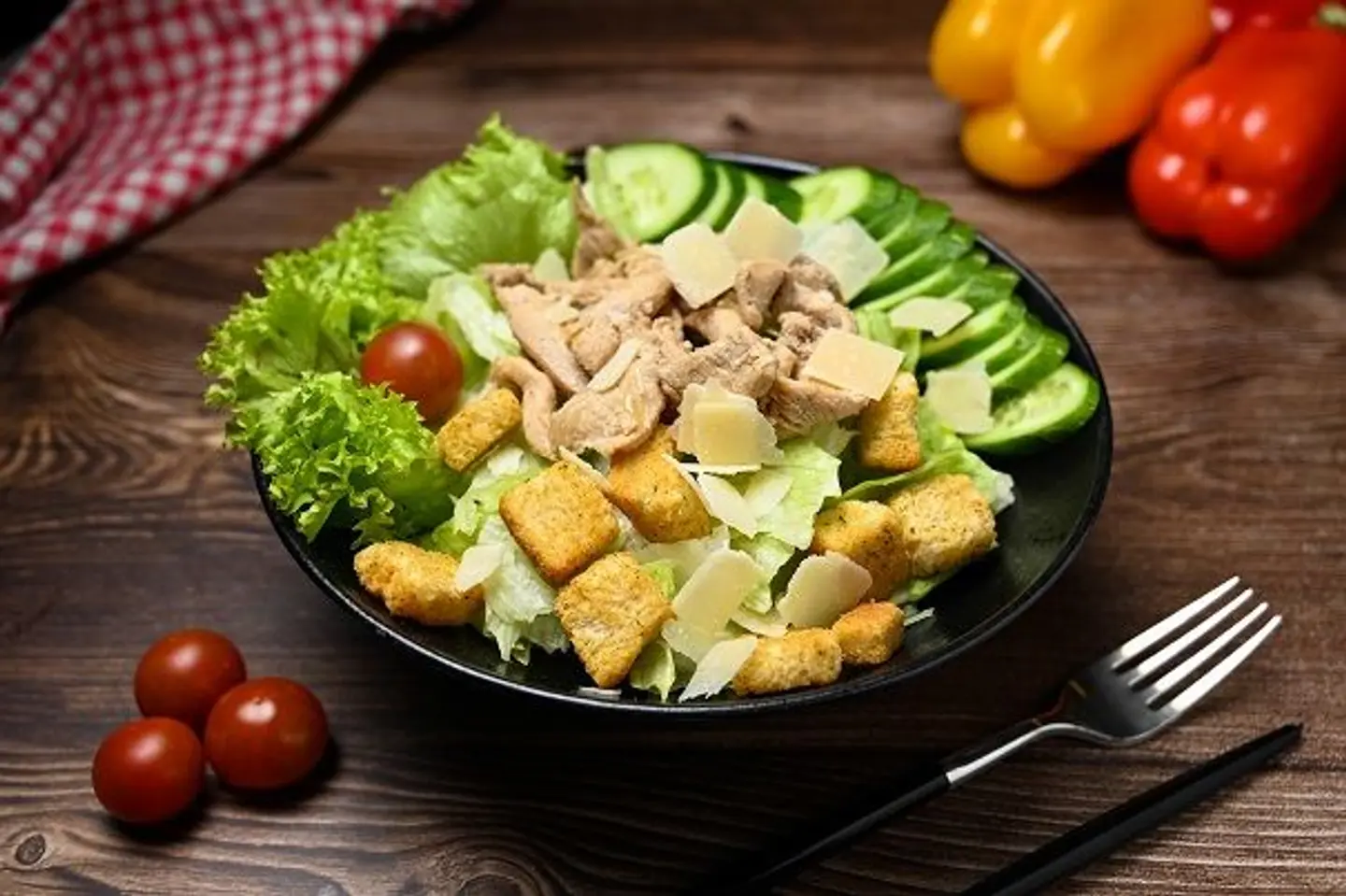 Caesar Salad With Shawarma