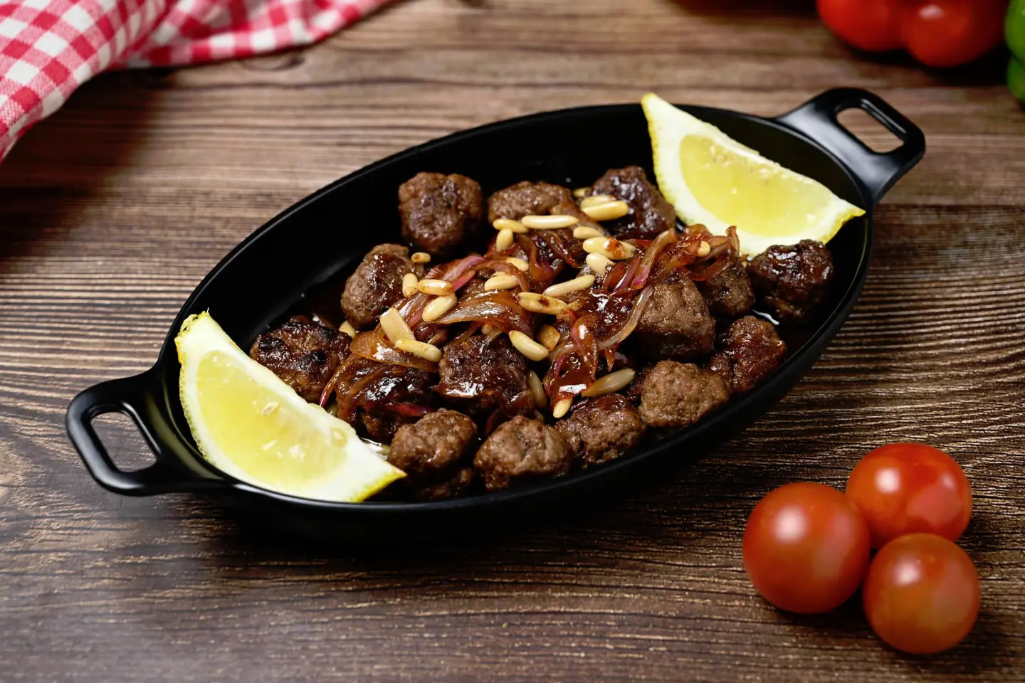 Beef Kafta With Pomegranate Mollasess