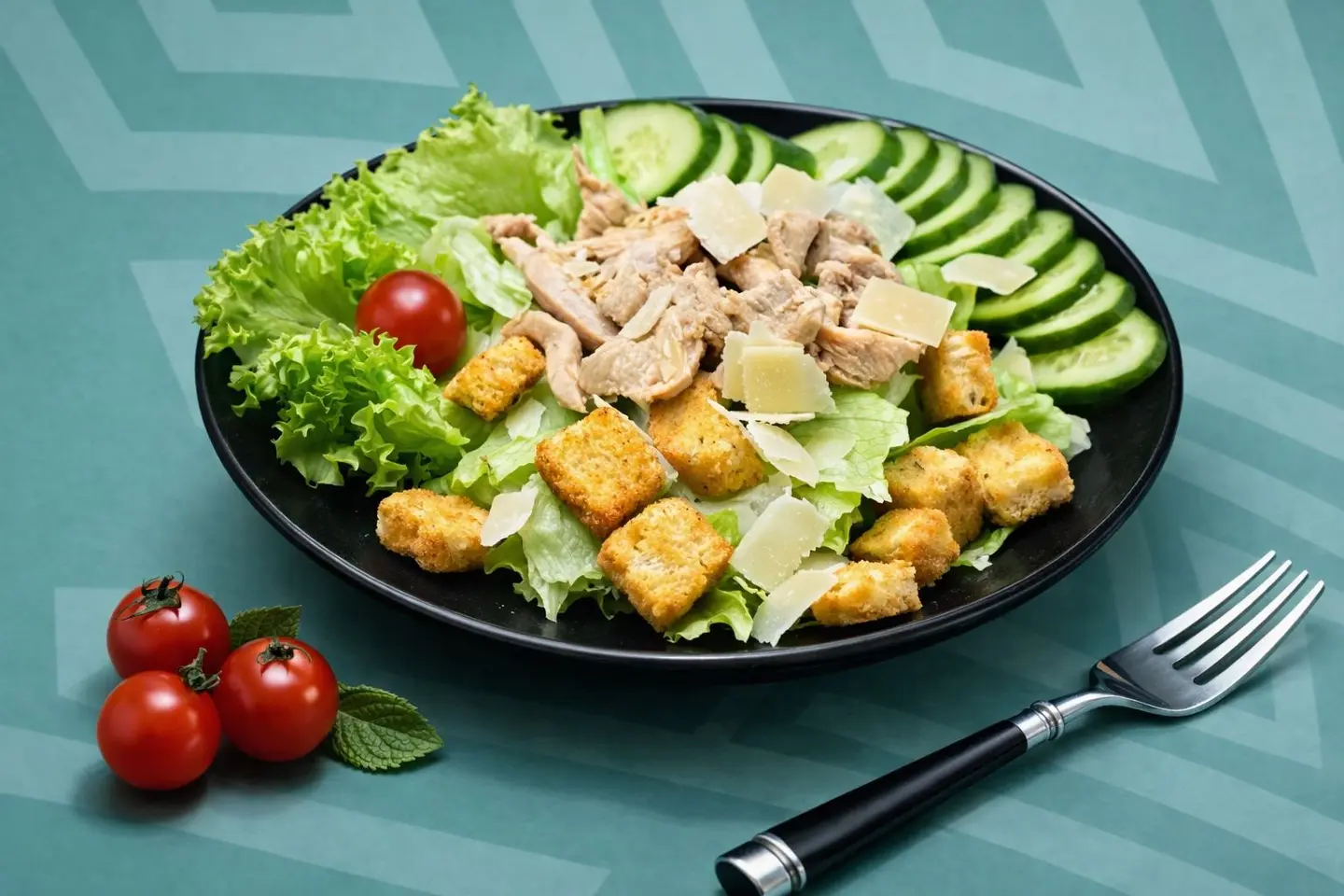 Caesar Salad With Shawarma
