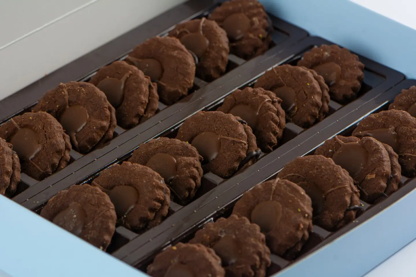 Sable Petit Four Stuffed With Chocolate