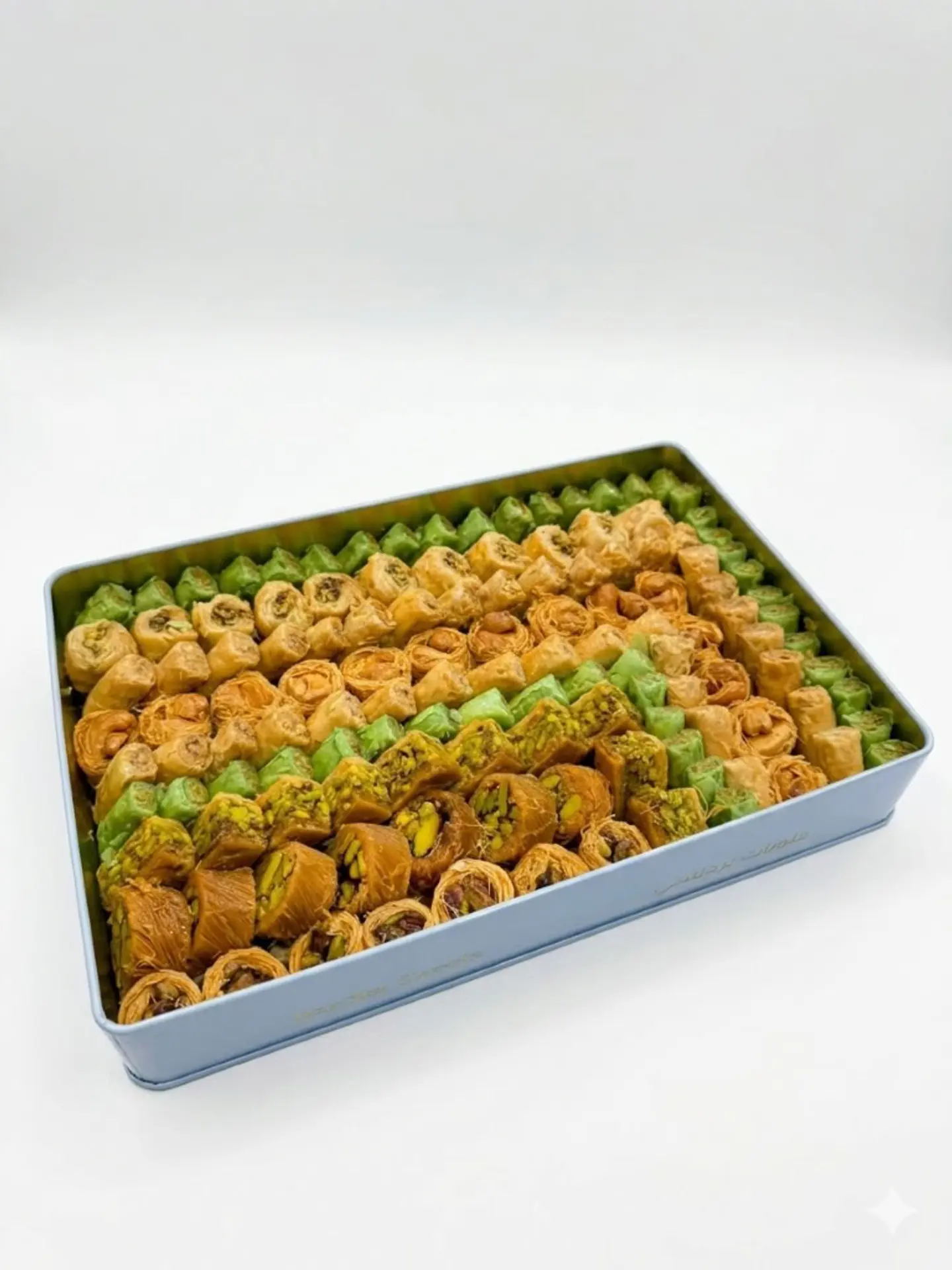 Rectangular Baklava And Rolls