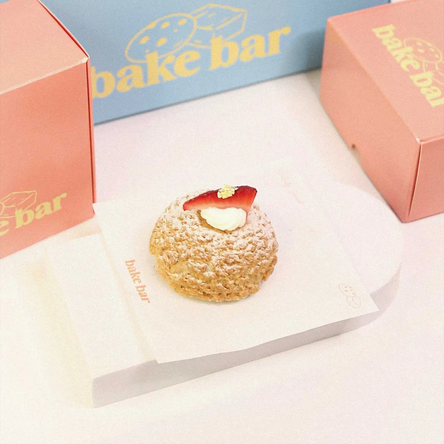 Strawberry Cream Puff