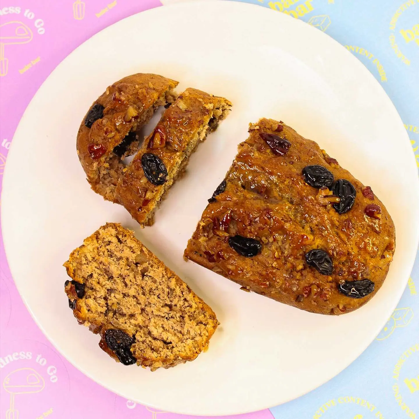 Banana Cake With Pecan & Raisins