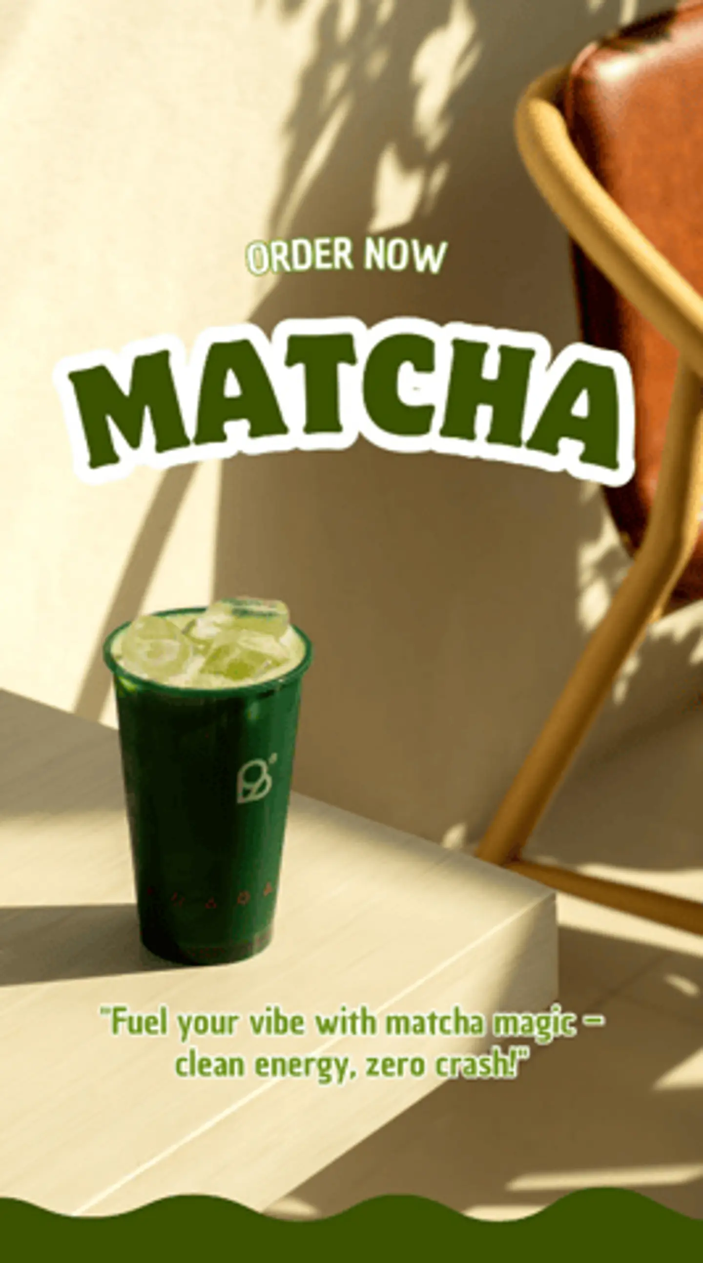 Iced Matcha + Cookies Pudding