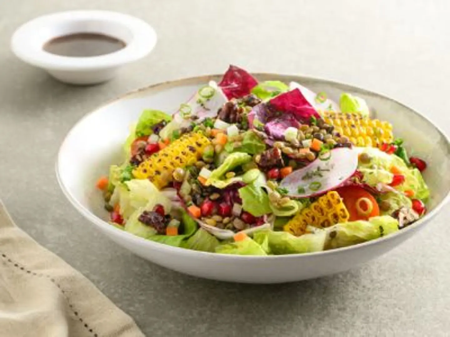 Triple Lentil & Roasted Corn Salad