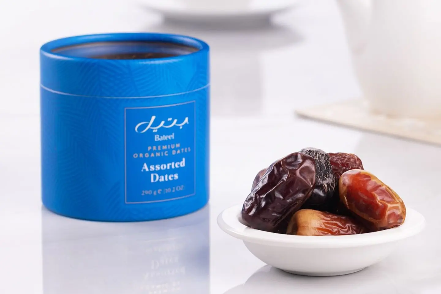 Assorted Premium Organic Dates Tube 290g