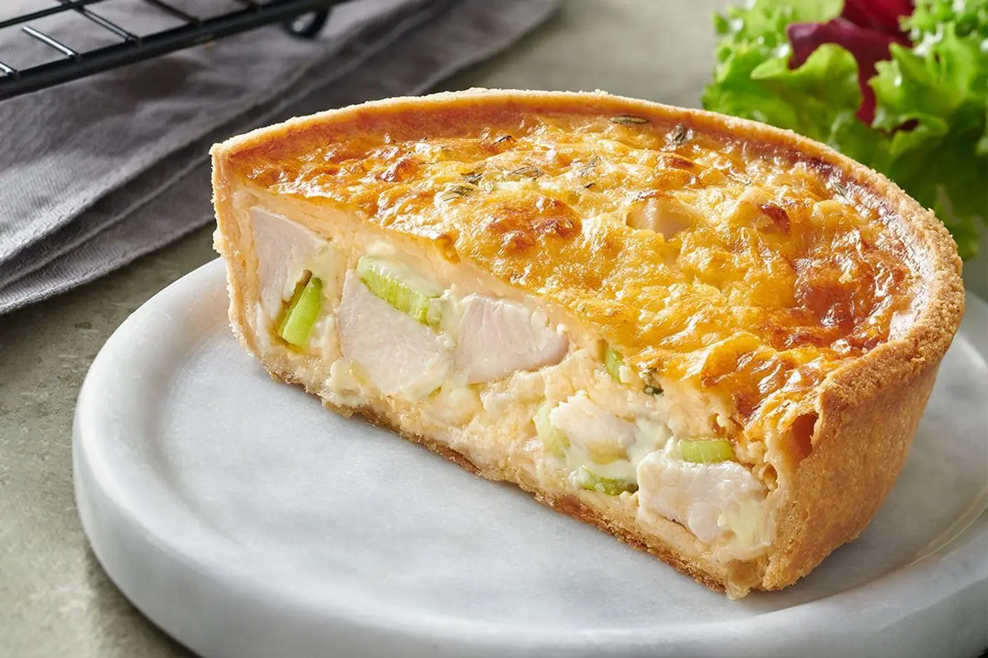 Chicken And Leek Quiche