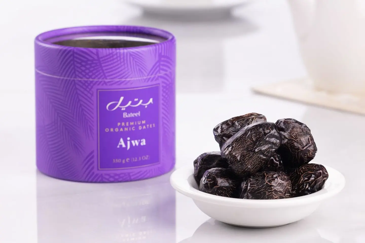 Ajwa Premium Organic Dates Tube 350g
