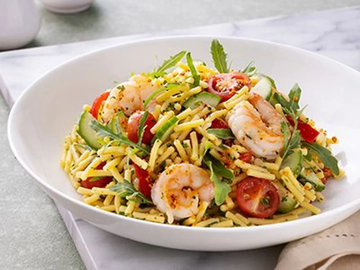 Filini Pasta & Prawns Salad