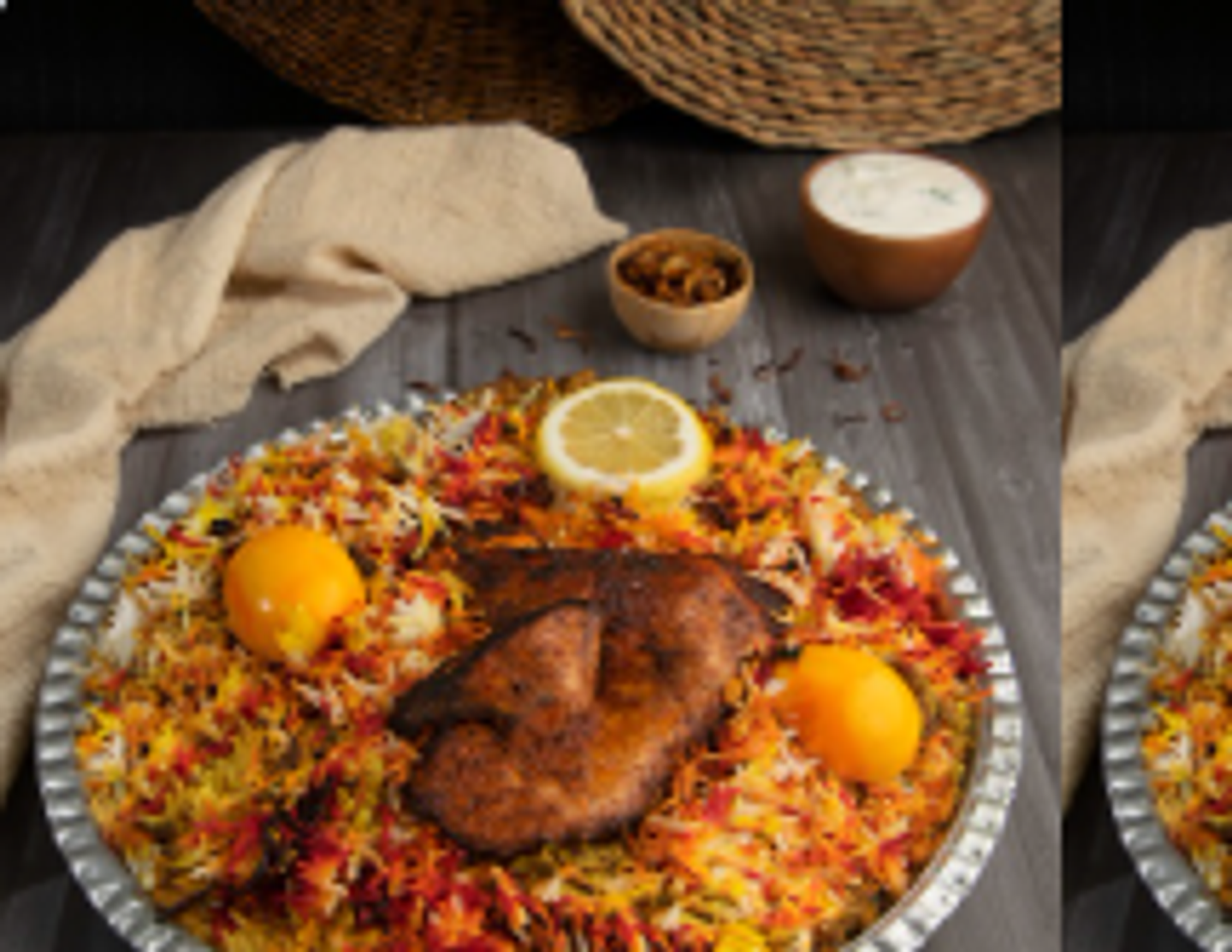 برياني دجاج حيدر اباد - نص حبة