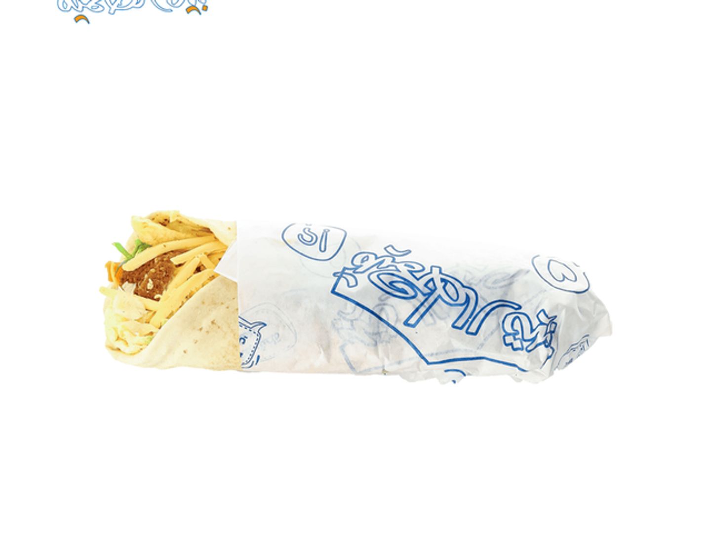 ساندوتيش طعمية مع بيض مقلي وجبنة ( جامبو )