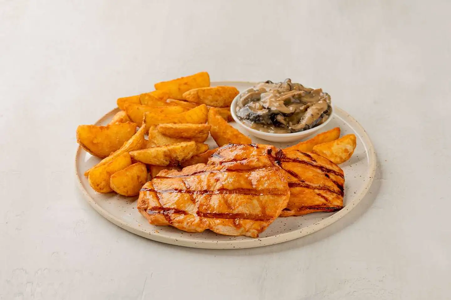 Mushroom Chicken Platter