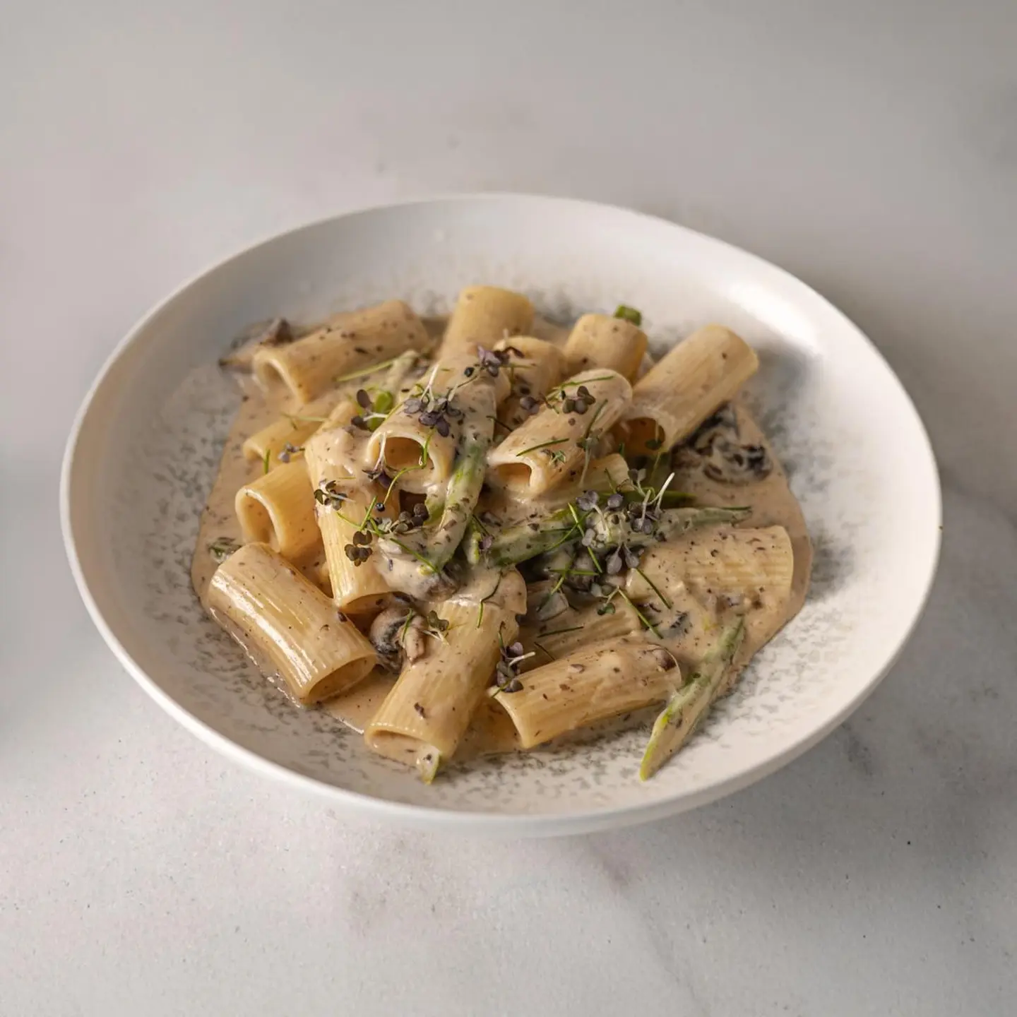 Truffle Mushroom Rigatoni Pasta
