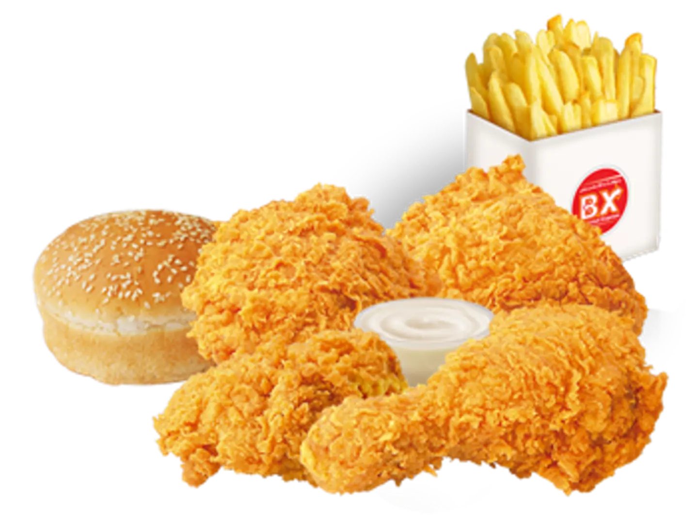 4 Pcs Spicy Broasted