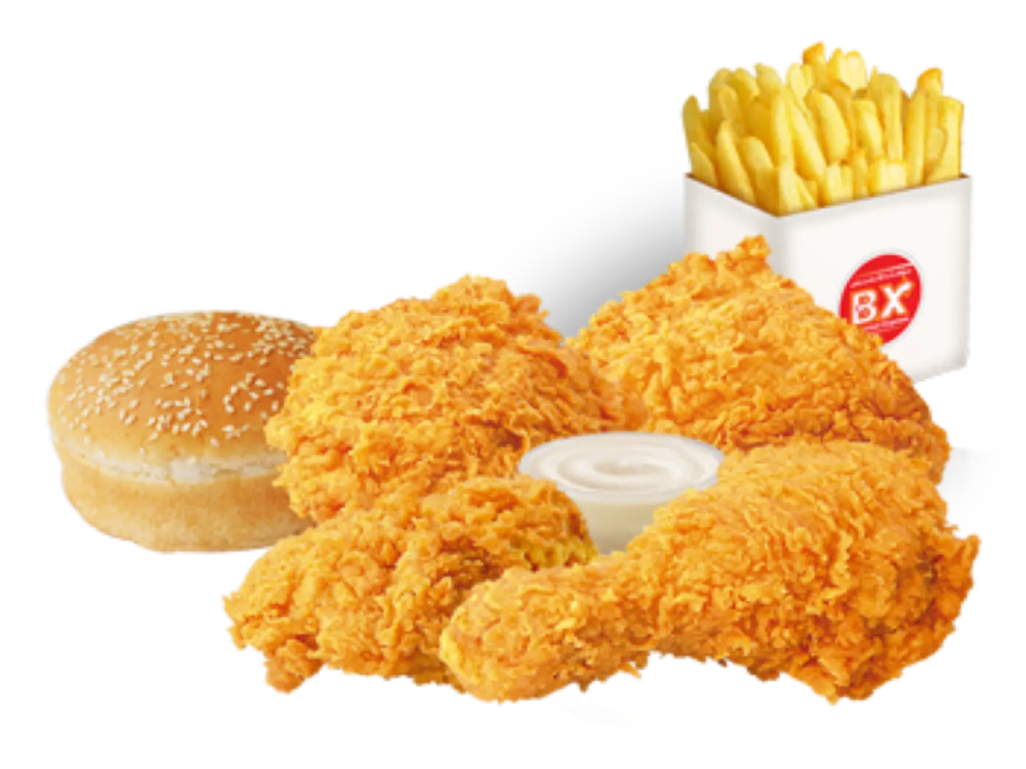 4 Pcs Chicken Broasted