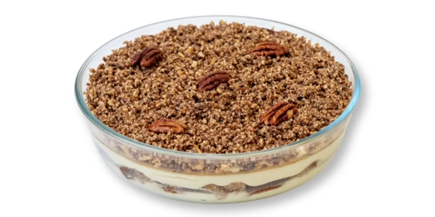 تشيزكيك التمر والسولتد كراميل