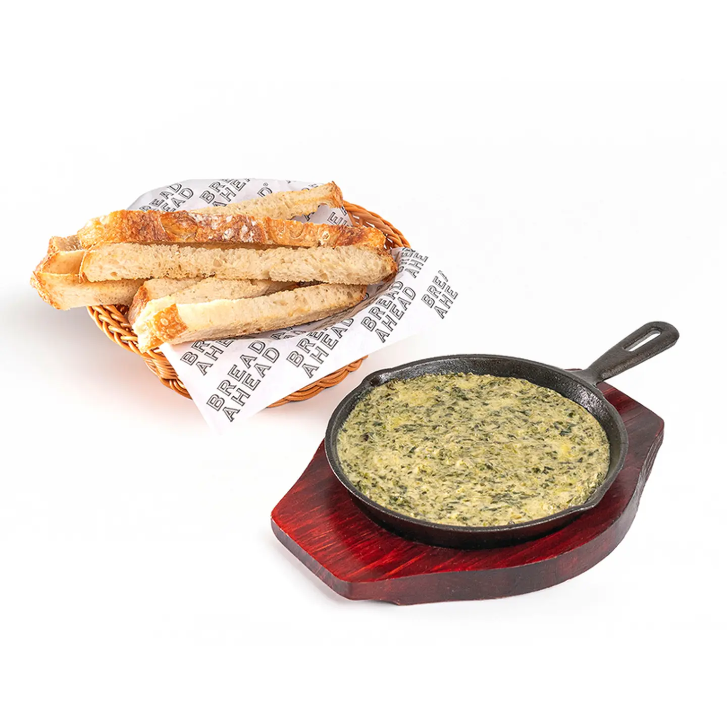 اعواد الخبز وصوص السبانخ