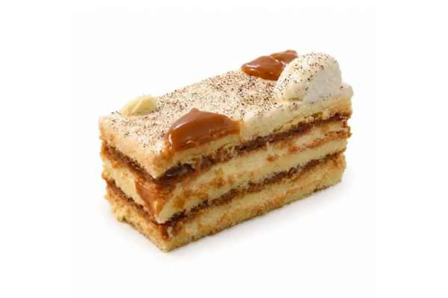 Vanilla & Caramel Cake Slice