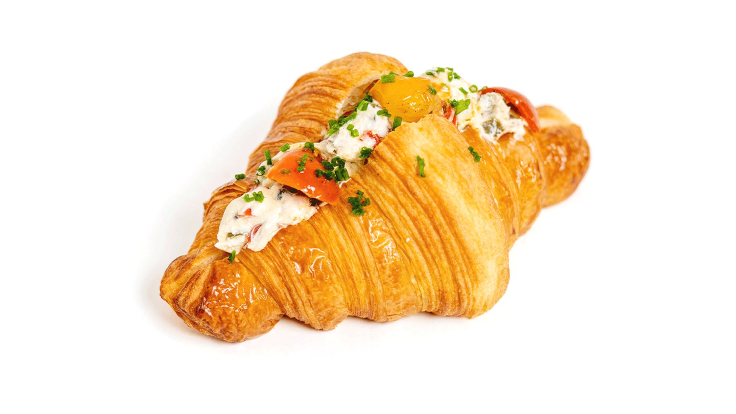 Croissant With Feta & Cherry Tomatoes