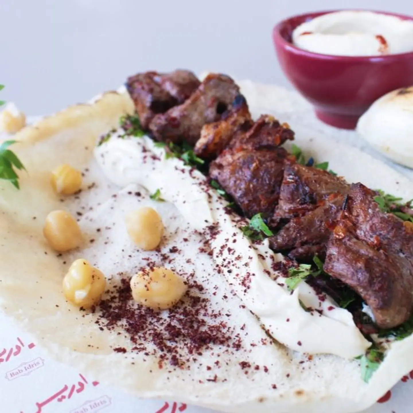 Beef Brochette Sandwich