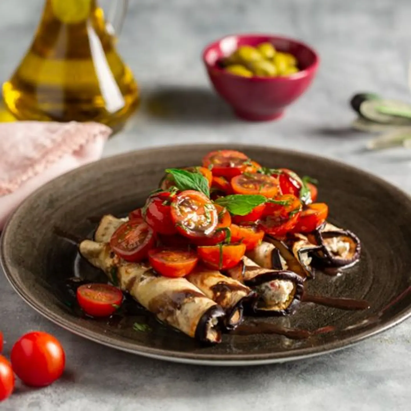 Stuffed Eggplant Roll