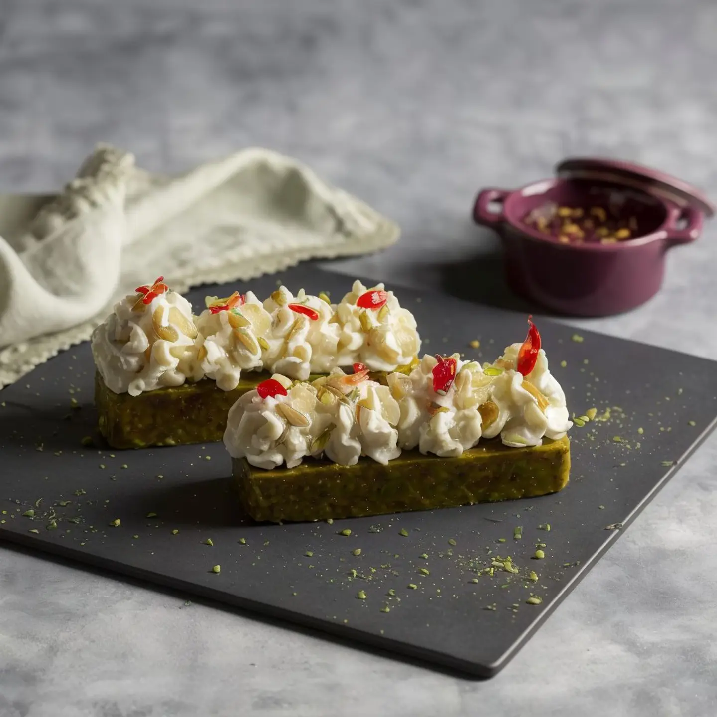 مفروكة فستق حلبي