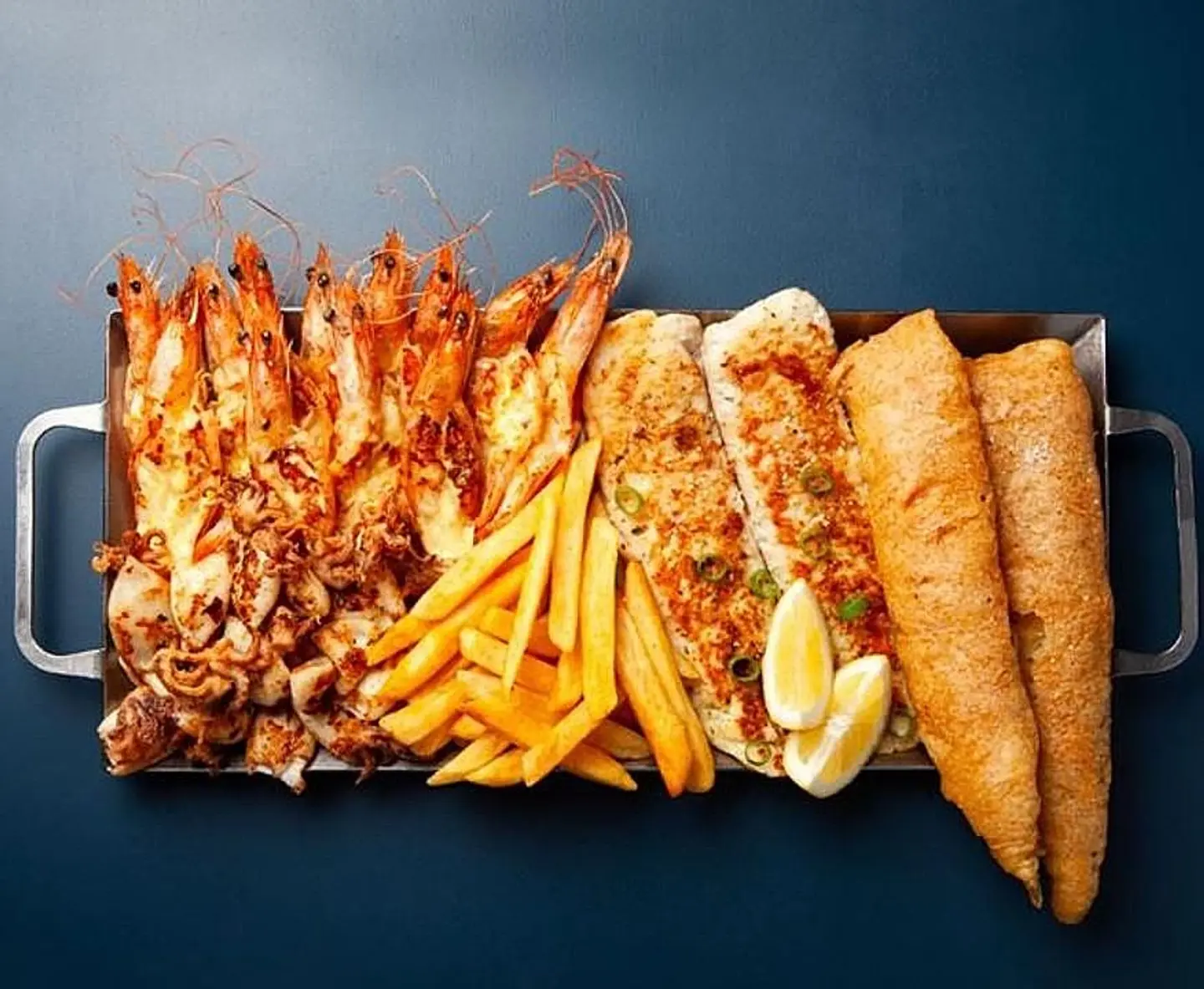 Fish And Prawns Combo