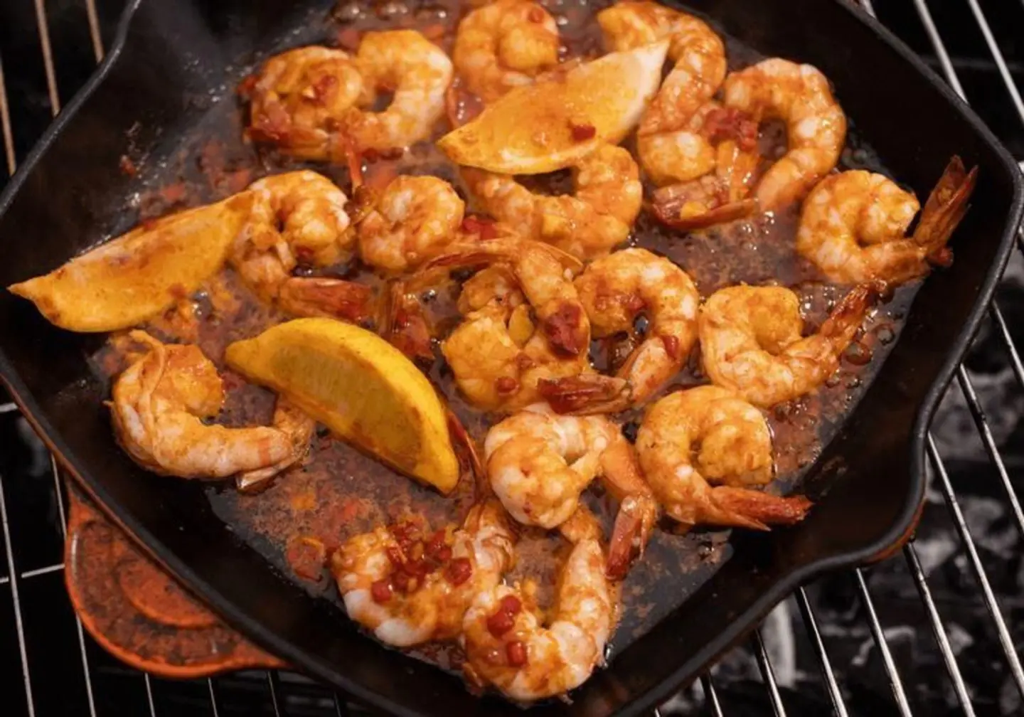 Amber Grilled Prawns